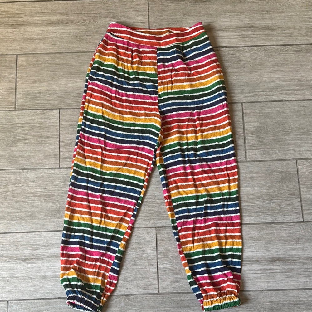 Farm Rio Rainbow High Waist Pants XS - Picture 1 of 8